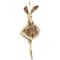 13" Brown Plush Ballerina Bunny Hanging Easter Décor